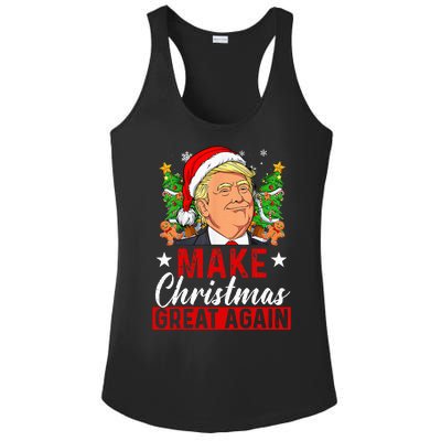 Make Christmas Great Again Funny Trump Ugly Christmas Sweate Ladies PosiCharge Competitor Racerback Tank