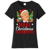 Make Christmas Great Again Funny Trump Ugly Christmas Sweate Women's T-Shirt