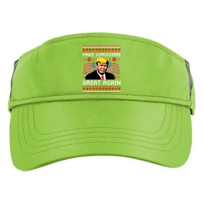 Make Christmas Great Again Trump Ugly Christmas Gift Adult Drive Performance Visor