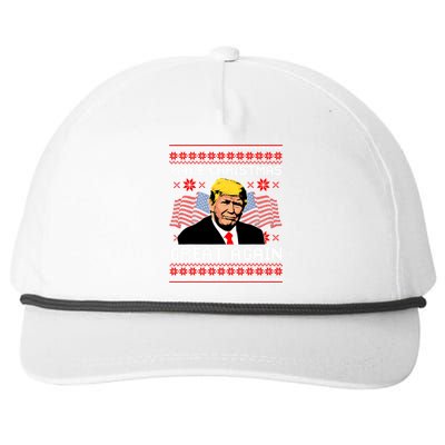 Make Christmas Great Again Trump Ugly Christmas Gift Snapback Five-Panel Rope Hat