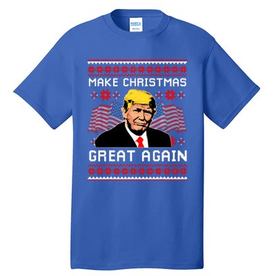 Make Christmas Great Again Trump Ugly Christmas Gift Tall T-Shirt