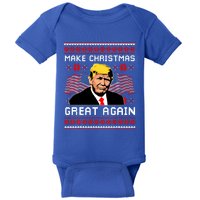 Make Christmas Great Again Trump Ugly Christmas Gift Baby Bodysuit