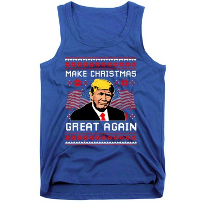 Make Christmas Great Again Trump Ugly Christmas Gift Tank Top