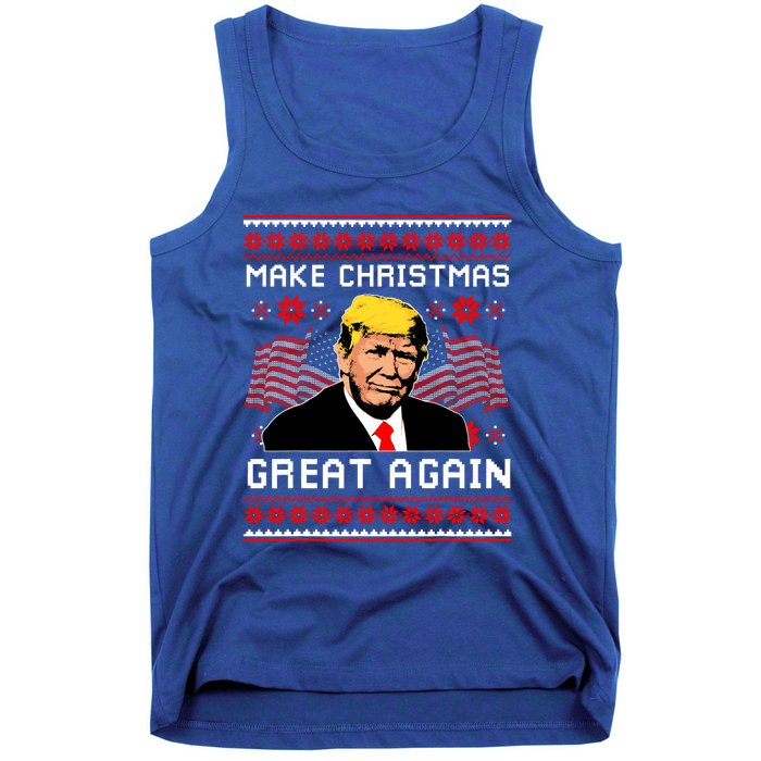 Make Christmas Great Again Trump Ugly Christmas Gift Tank Top