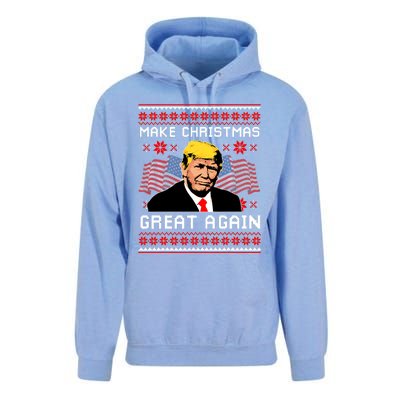 Make Christmas Great Again Trump Ugly Christmas Gift Unisex Surf Hoodie