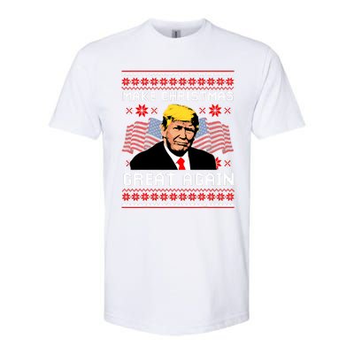 Make Christmas Great Again Trump Ugly Christmas Gift Softstyle CVC T-Shirt