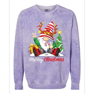 Merry Christmas Gnome Family Christmas Shirts For Women Colorblast Crewneck Sweatshirt