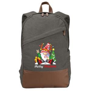 Merry Christmas Gnome Family Christmas Shirts For Women Cotton Canvas Backpack