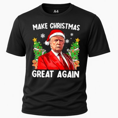 Make Christmas Great Again Funny Santa Trump 2024 Xmas Meaningful Gift Performance Shirt