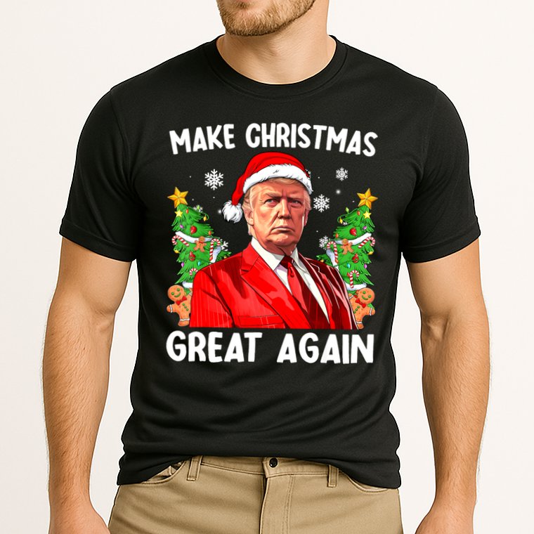 Make Christmas Great Again Funny Santa Trump 2024 Xmas Meaningful Gift Cooling Performance Crew T-Shirt