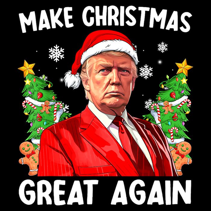 Make Christmas Great Again Funny Santa Trump 2024 Xmas Meaningful Gift Cooling Performance Crew T-Shirt