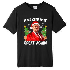 Make Christmas Great Again Funny Santa Trump 2024 Xmas Meaningful Gift Tall Fusion ChromaSoft Performance T-Shirt