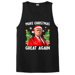 Make Christmas Great Again Funny Santa Trump 2024 Xmas Meaningful Gift PosiCharge Competitor Tank