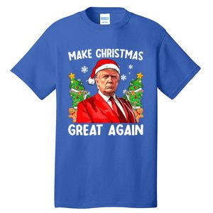 Make Christmas Great Again Funny Santa Trump 2024 Xmas Meaningful Gift Tall T-Shirt