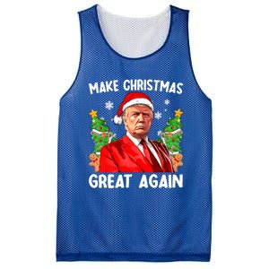 Make Christmas Great Again Funny Santa Trump 2024 Xmas Meaningful Gift Mesh Reversible Basketball Jersey Tank