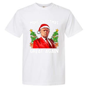 Make Christmas Great Again Funny Santa Trump 2024 Xmas Meaningful Gift Garment-Dyed Heavyweight T-Shirt