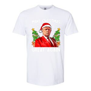 Make Christmas Great Again Funny Santa Trump 2024 Xmas Meaningful Gift Softstyle CVC T-Shirt