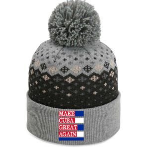 Make Cuba Great Again Cuban Flag Gift The Baniff Cuffed Pom Beanie