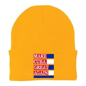 Make Cuba Great Again Cuban Flag Gift Knit Cap Winter Beanie