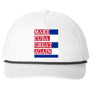 Make Cuba Great Again Cuban Flag Gift Snapback Five-Panel Rope Hat