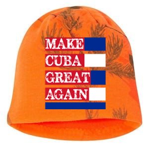 Make Cuba Great Again Cuban Flag Gift Kati - Camo Knit Beanie