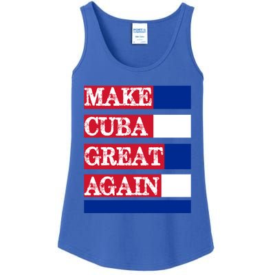 Make Cuba Great Again Cuban Flag Gift Ladies Essential Tank