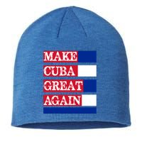 Make Cuba Great Again Cuban Flag Gift Sustainable Beanie