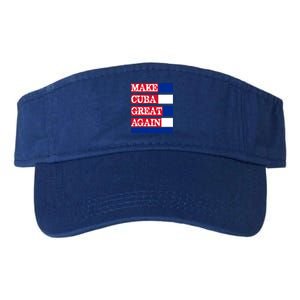 Make Cuba Great Again Cuban Flag Gift Valucap Bio-Washed Visor