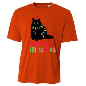 Meowy Christmas Gift Cooling Performance Crew T-Shirt