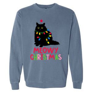 Meowy Christmas Gift Garment-Dyed Sweatshirt