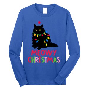 Meowy Christmas Gift Long Sleeve Shirt