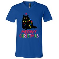 Meowy Christmas Gift V-Neck T-Shirt