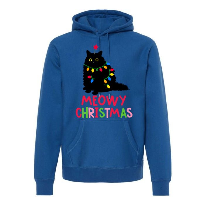 Meowy Christmas Gift Premium Hoodie