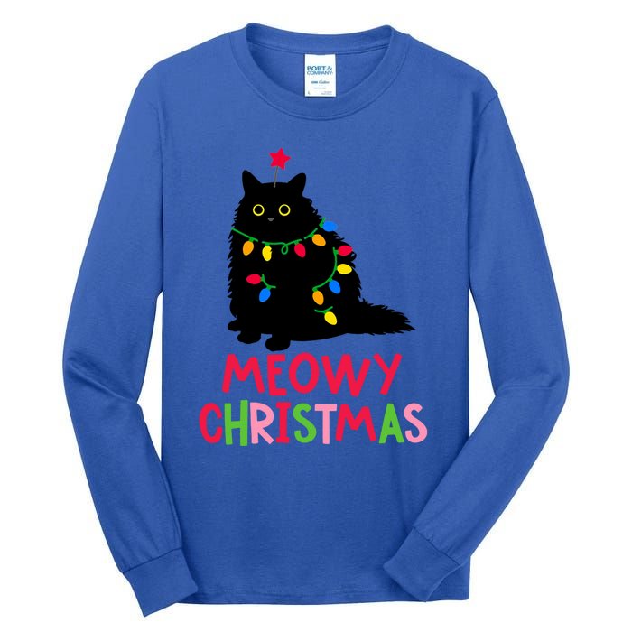 Meowy Christmas Gift Tall Long Sleeve T-Shirt