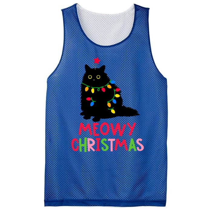 Meowy Christmas Gift Mesh Reversible Basketball Jersey Tank