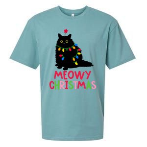 Meowy Christmas Gift Sueded Cloud Jersey T-Shirt