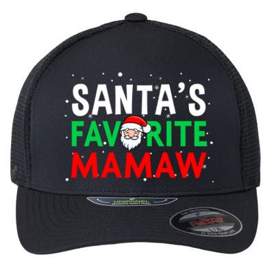 Mom Christmas Gift SantaS Favorite Mamaw Meaningful Gift Flexfit Unipanel Trucker Cap