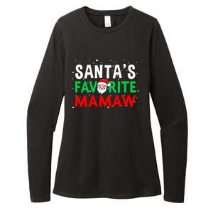 Mom Christmas Gift SantaS Favorite Mamaw Meaningful Gift Womens CVC Long Sleeve Shirt