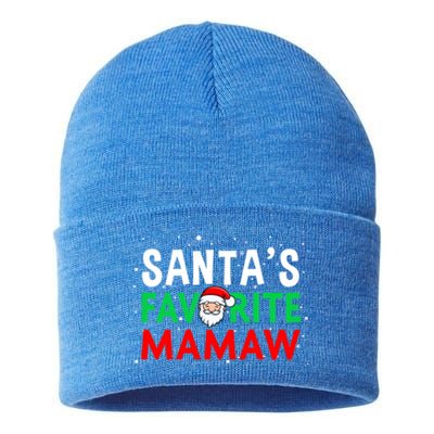 Mom Christmas Gift SantaS Favorite Mamaw Meaningful Gift Sustainable Knit Beanie