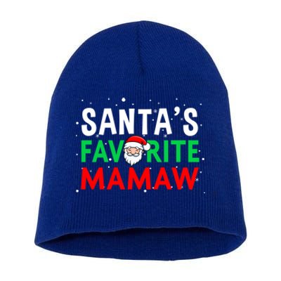 Mom Christmas Gift SantaS Favorite Mamaw Meaningful Gift Short Acrylic Beanie