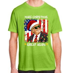 Make Christmas Great Again Funny Santa Trump 2024 Adult ChromaSoft Performance T-Shirt