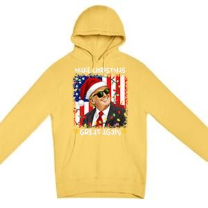 Make Christmas Great Again Funny Santa Trump 2024 Premium Pullover Hoodie