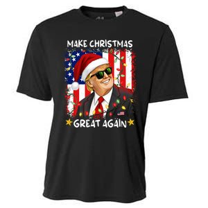 Make Christmas Great Again Funny Santa Trump 2024 Cooling Performance Crew T-Shirt