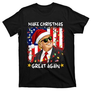 Make Christmas Great Again Funny Santa Trump 2024 T-Shirt