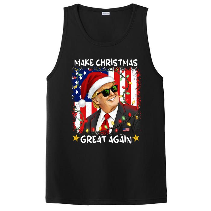 Make Christmas Great Again Funny Santa Trump 2024 PosiCharge Competitor Tank