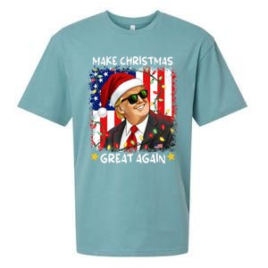 Make Christmas Great Again Funny Santa Trump 2024 Sueded Cloud Jersey T-Shirt