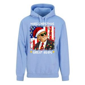 Make Christmas Great Again Funny Santa Trump 2024 Unisex Surf Hoodie