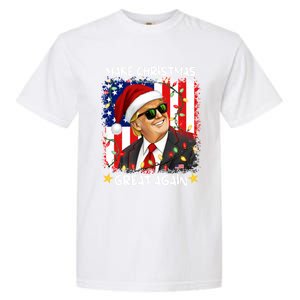 Make Christmas Great Again Funny Santa Trump 2024 Garment-Dyed Heavyweight T-Shirt