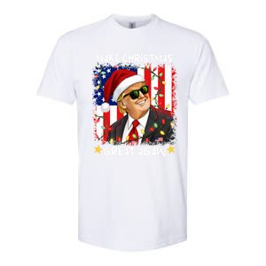 Make Christmas Great Again Funny Santa Trump 2024 Softstyle CVC T-Shirt