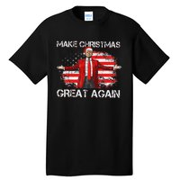 Make Christmas Great Again Santa Funny Trump Xmas Pajamas Tall T-Shirt